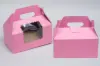 8X4X4 STRAWBERRY GABLE CUPCAKE BOX - WINDOW 2 CUP