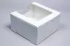 8X8X4 WHITE CUPCAKE BOX W/WIND 4 CUP