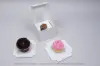 4X4X4 WHITE CUPCAKE BOX W/WIND 1 CUP