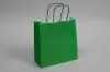 8-3/4 X 3-1/2 X 9 TINTED KELLY GREEN SHOP BAG