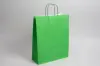 9-3/4 X 4-3/8 X 12-1/4 TINTED KELLY GREEN SHOP BAG