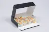 6.5X4.5X1.75 BLACK GLOSS SUSHI BOX - WINDOW