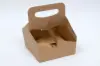 6-7/16 X 6-7/16 X 8-3/8 4 CUP 160Z NATURAL KRAFT CARRIER