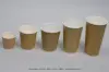 16OZ HOT GROOVE PAPER CUP NATURAL KRAFT