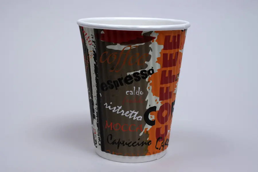 12OZ HOT GROOVE PAPER CUP COFFEE PRINT