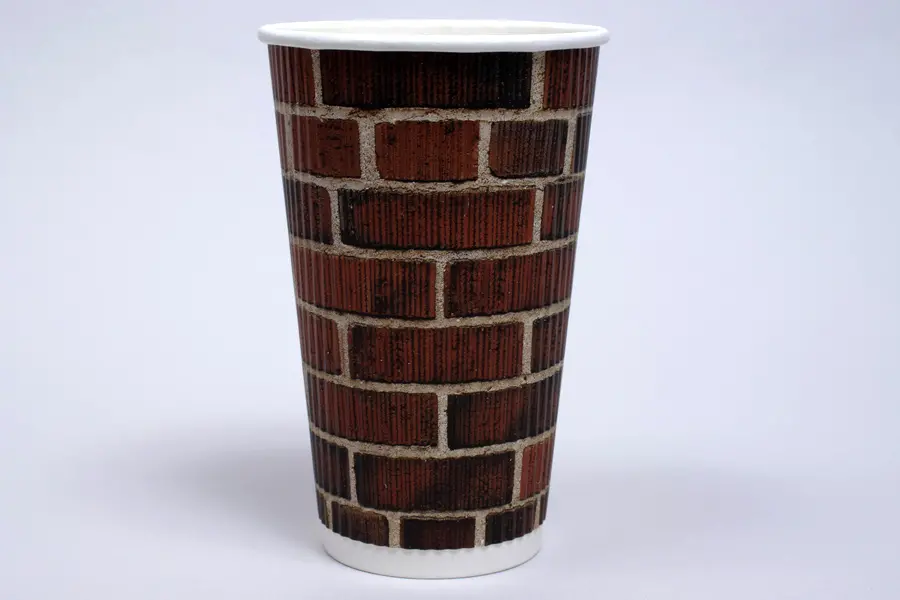 16OZ HOT GROOVE PAPER CUP BRICK PRINT