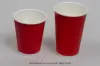 16OZ HOT GROOVE PAPER CUP SCARLET RED