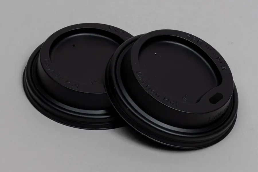 8OZ LID WITH SIPPER BLACK