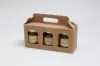 9-13/16 X 3-1/8 X 4-11/16 WIND CARRIER KRAFT RIBBED 3 JAR