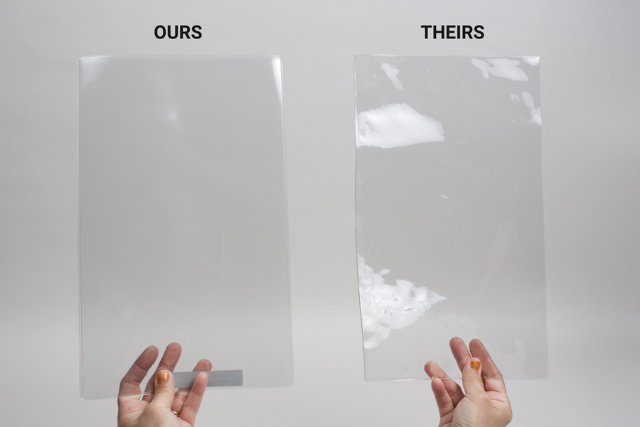 8.5 x 11 CLEAR VINYL MENU SLEEVES