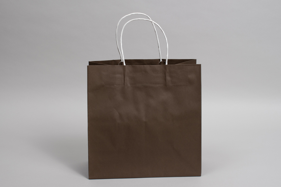 10 x 5 x 10 COCO BROWN MIDTOWN TURN TOP PAPER SHOPPING BAG