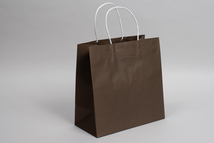 10 x 5 x 10 COCO BROWN MIDTOWN TURN TOP PAPER SHOPPING BAG