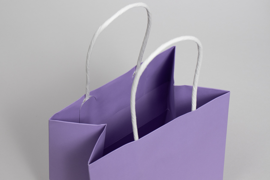 6 x 4 x 6 LAVENDER MIDTOWN TURN TOP PAPER SHOPPING BAG