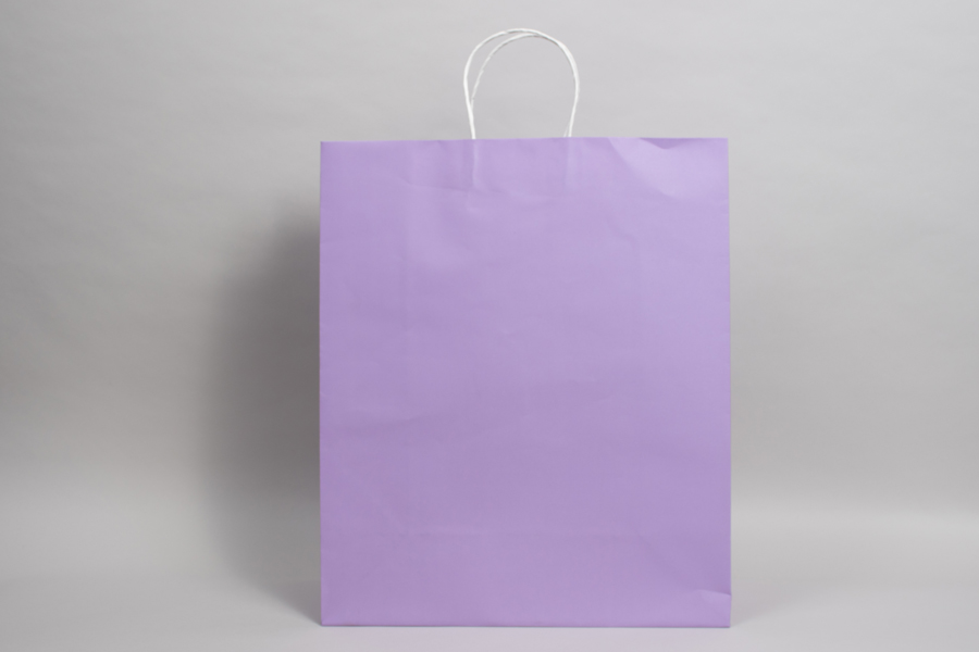 16 x 7 x 19 LAVENDER MIDTOWN TURN TOP PAPER SHOPPING BAG