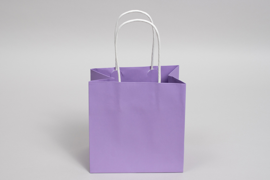 6 x 4 x 6 LAVENDER MIDTOWN TURN TOP PAPER SHOPPING BAG