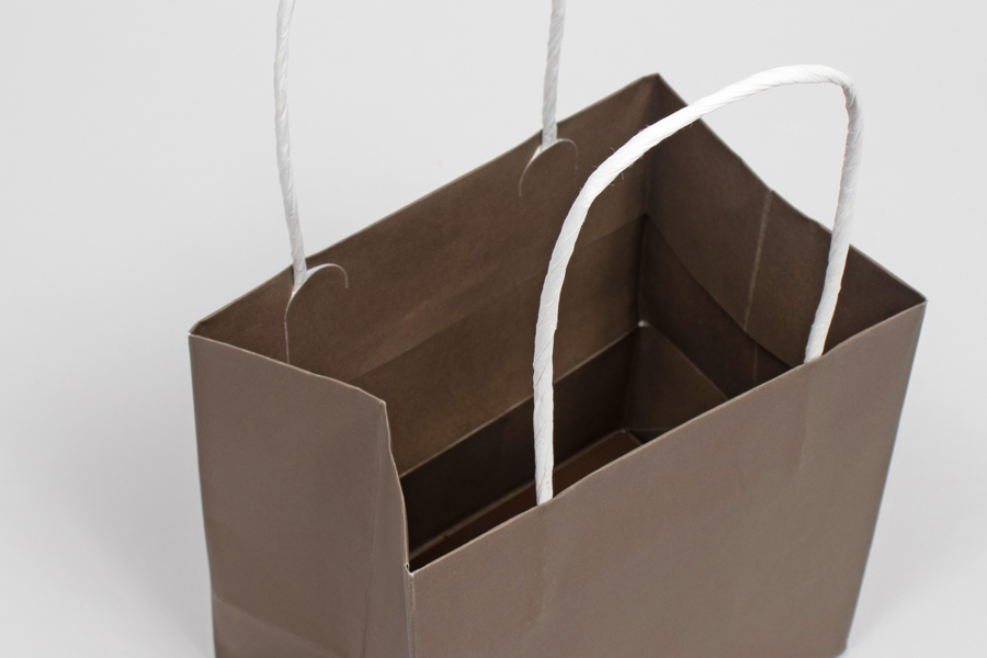 10 x 5 x 10 COCO BROWN MIDTOWN TURN TOP PAPER SHOPPING BAG