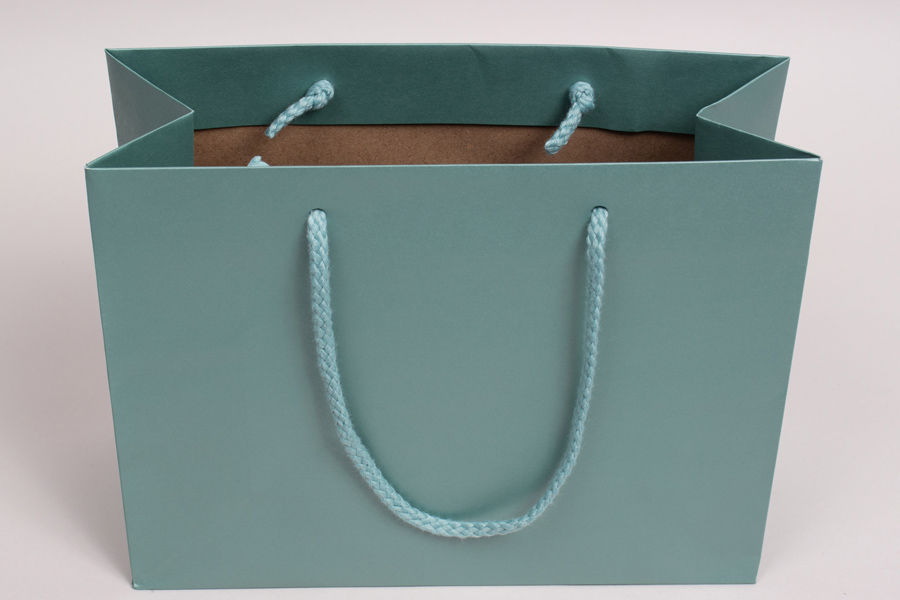 10 x 4 x 8 SHIMMER TURQUOISE ENVIRO EUROTOTE