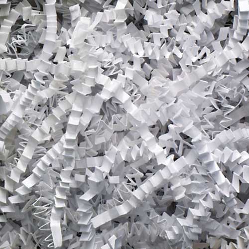 10lb. WHITE CRINKLE PAPER SHRED