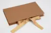 7-1/4 X 4-1/4 X 5/8 MATTE COPPER PLATFORM RIBBON GIFT CARD BOX