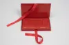 7-1/4 X 4-1/4 X 5/8 GLOSS RED RIBBON GIFT CARD BOX