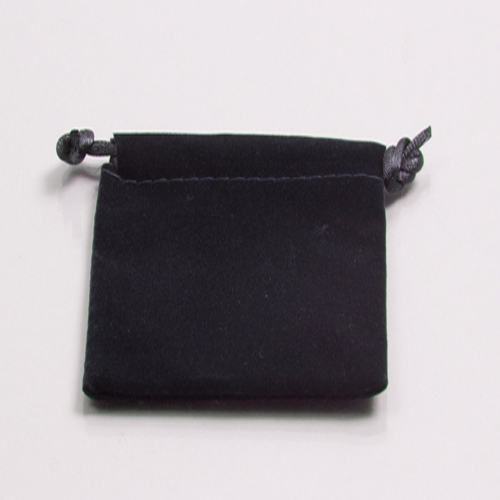 3x4 VELVET POUCH BLACK