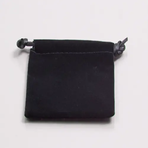 3X4 VELVET POUCH BLACK