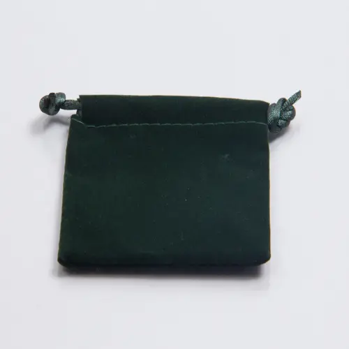 3X4 VELVET POUCH HUNTER GREEN