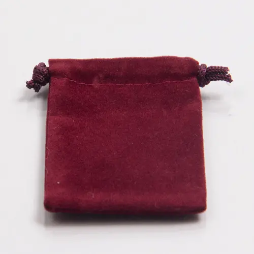 4X5.5 VELVET POUCH BURGUNDY