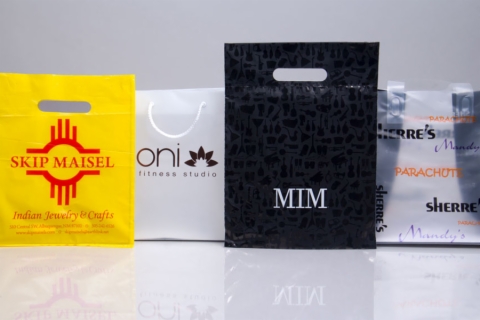 Customizable Plastic Shopping Bag Transparent Packaging Bag For
